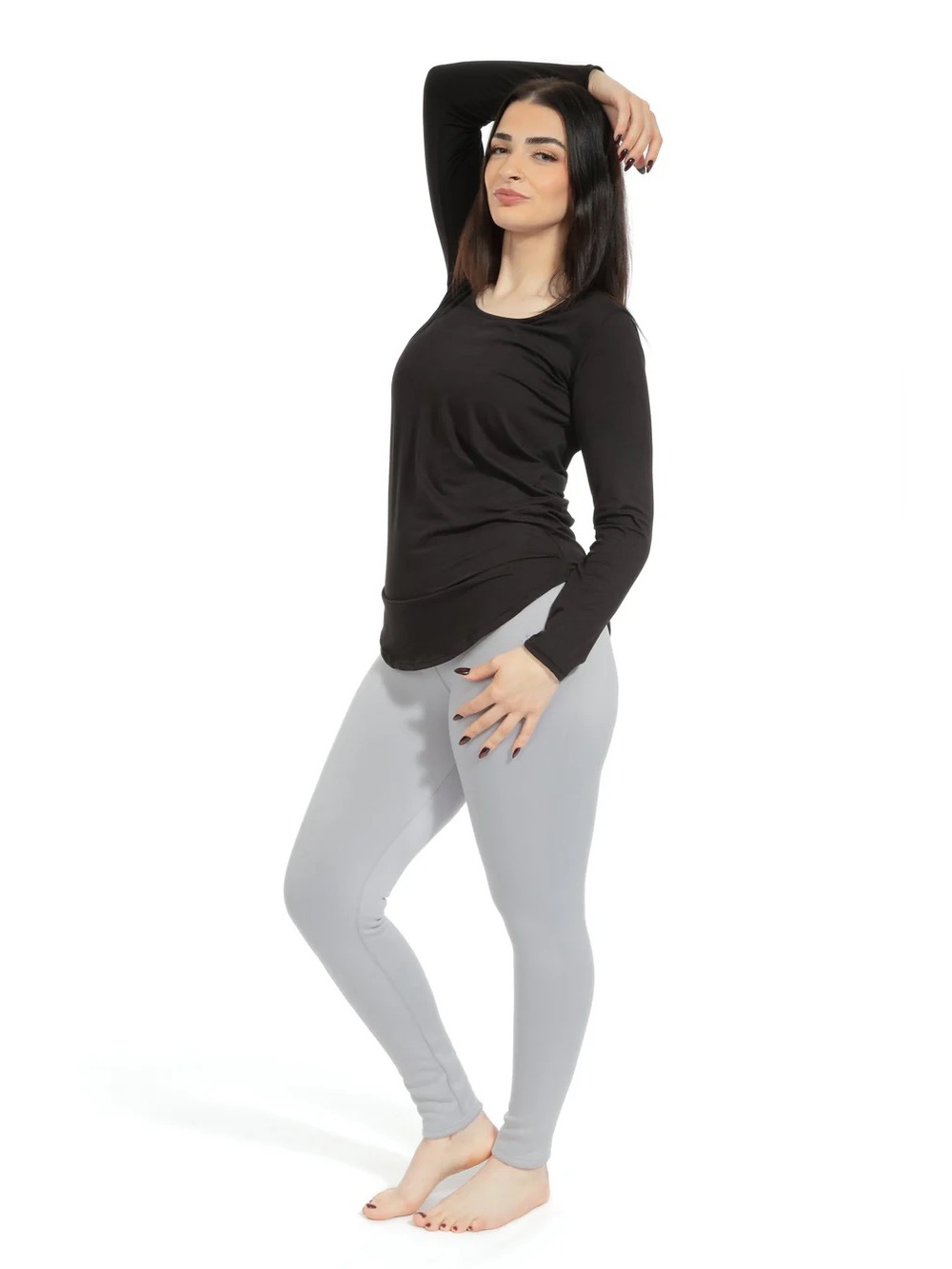 2 Pairs Just Cozy Waist Joggers in Sage Green and Cream